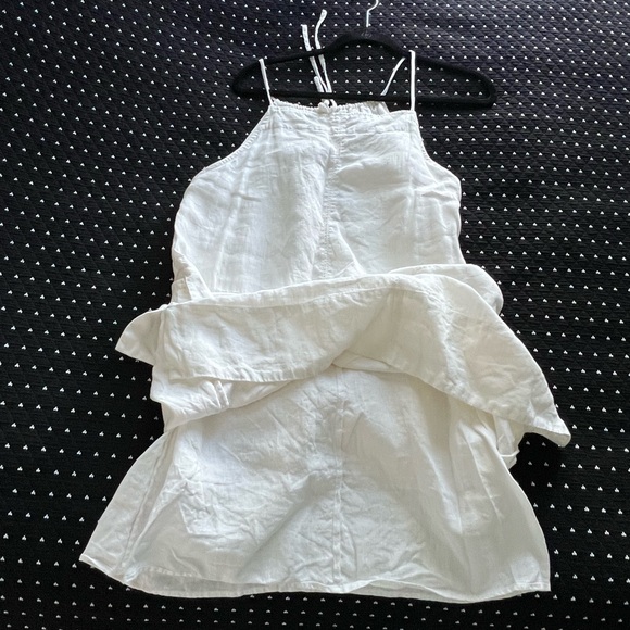 Everlane linen apron dress S white - Picture 6 of 14